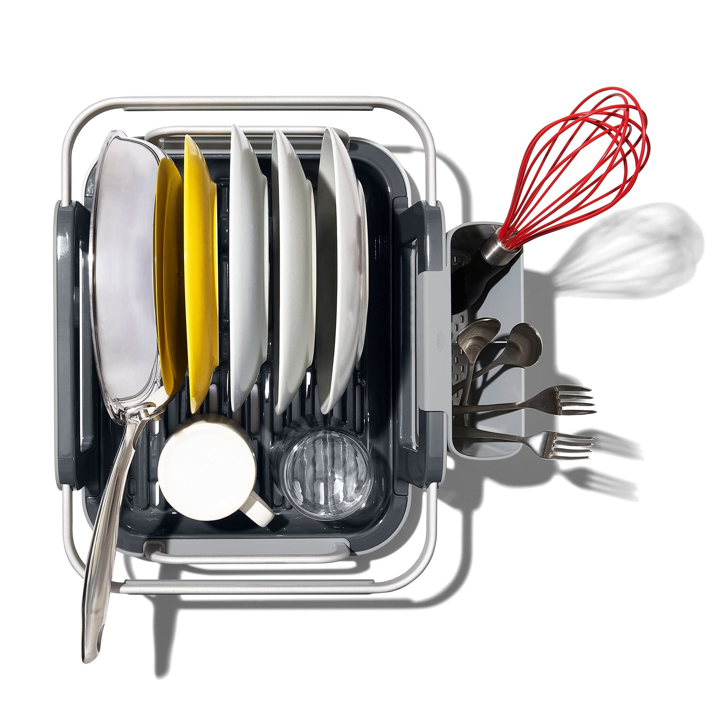 OXO Good Grips Extendable Over-The-Sink Aluminum Drying Dish Rack