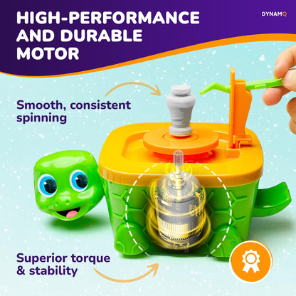 Precision Mini Pottery Wheel for Kids - Complete DIY Pottery Studio Kit with High Power Motor & Air Dry Clay - Create 12 Miniature Projects - Great for Kids Ages 8-12, Engineered for Perfect Creations