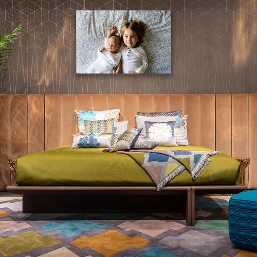 Custom Canvas Prints - Personalized Wall Art for Family & Pet Photos | Perfect Gifts for Mom & Dad (8'' W x 12'' H)