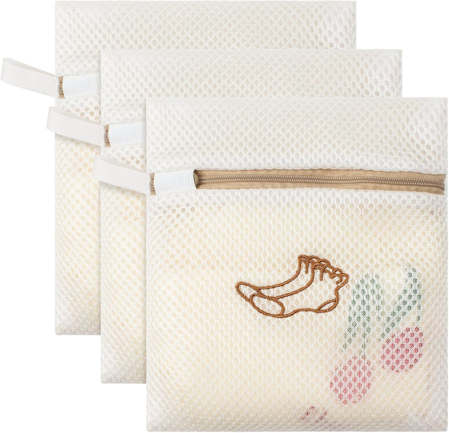 3 Pack Sock Laundry Bags by MDSXO, Durable Lingerie Delicates Bag for Washing Machine