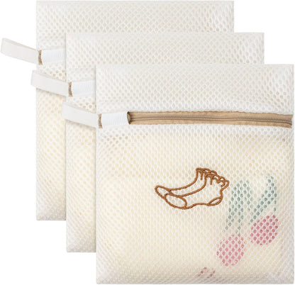 3 Pack Sock Laundry Bags by MDSXO, Durable Lingerie Delicates Bag for Washing Machine