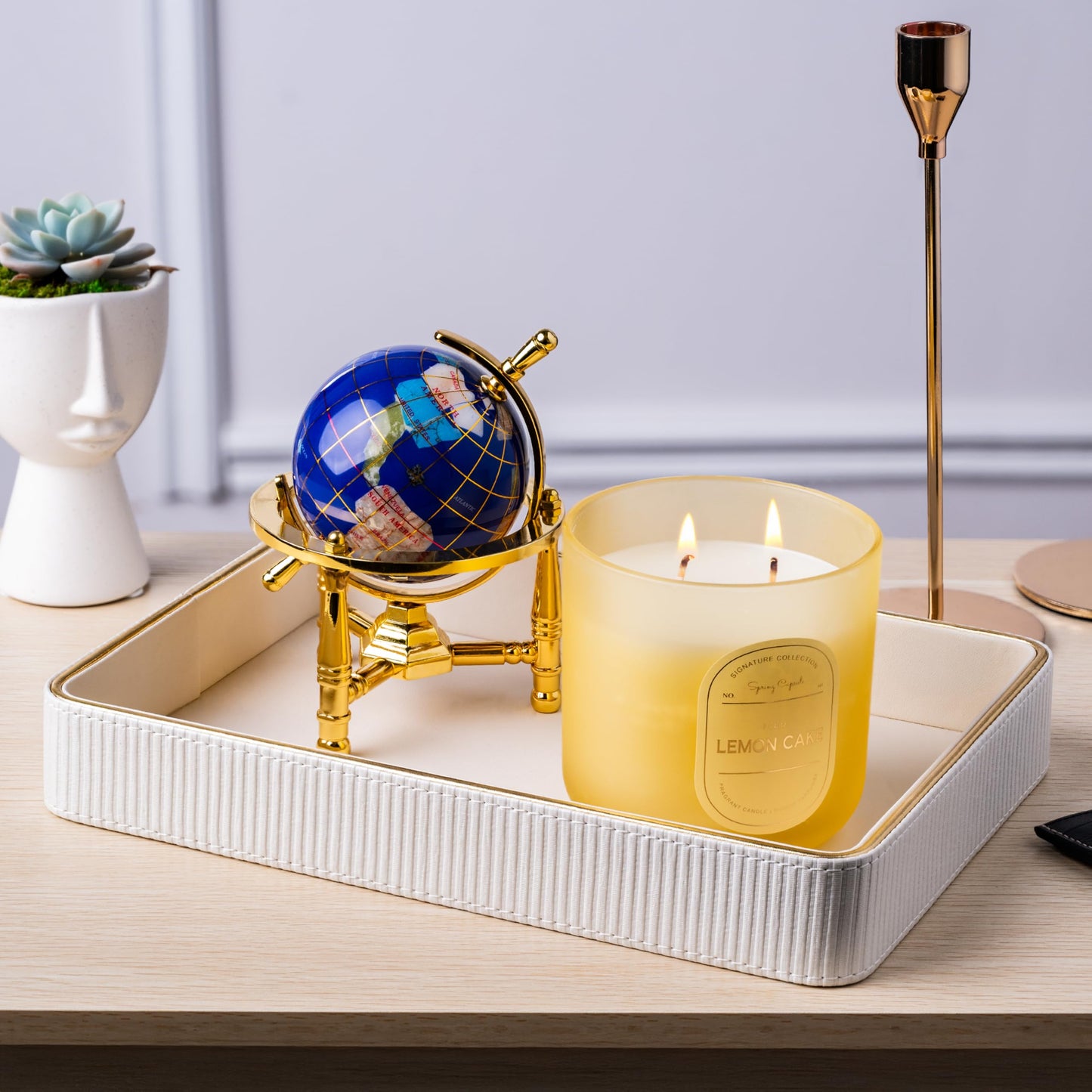 Perfume Tray Valet Tray Night Stand Bedside Organizer| Perfume Organizer Catchall| Perfume Trays for Dresser Vanity Tray for Dresser Countertop| Perfume Holder| Nightstand Organizer Women
