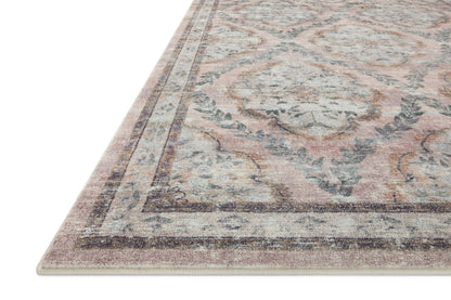 Loloi Rifle Paper Co. Courtyard Collection COU-02 Blush 7'-6" x 9'-6" Area Rug feat. CloudPile