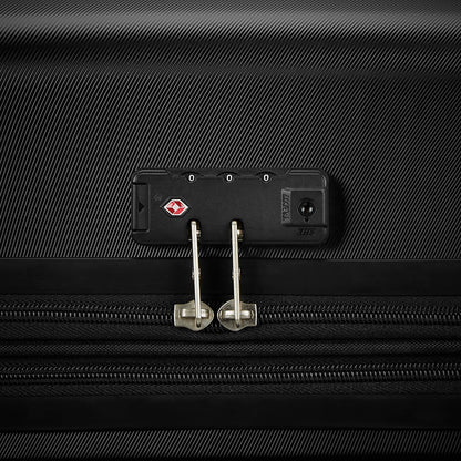 Samsonite Evolve SE Hardside Expandable Luggage with Double Spinner Wheels, Titanium, 3PC Set (CO/M/L)
