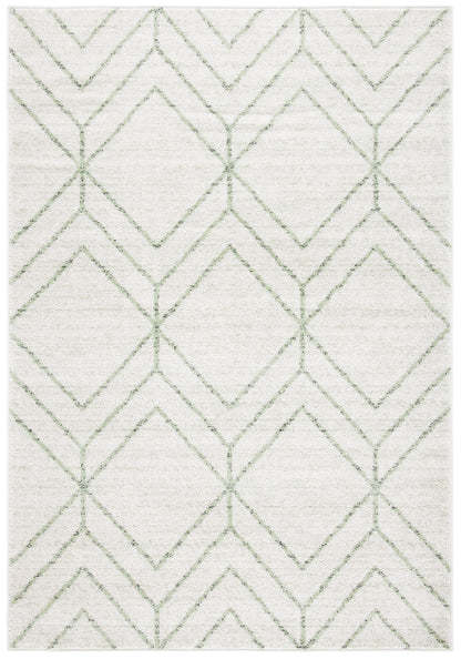 SAFAVIEH Adirondack Collection Area Rug - 10' x 14', Ivory & Sage, Modern Geometric Design, Non-Shedding & Easy Care, Ideal for High Traffic Areas in Living Room, Bedroom (ADR241W)