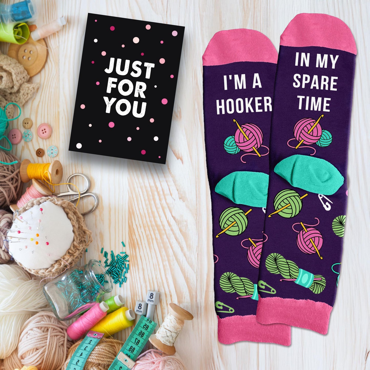 Gift for Crocheters - Versatile Knitting Socks for Women, Ideal Crochet Gifts for Crochet Lovers, Unique Knitting Presents For Any Occasion, Designed with Love for Knitters