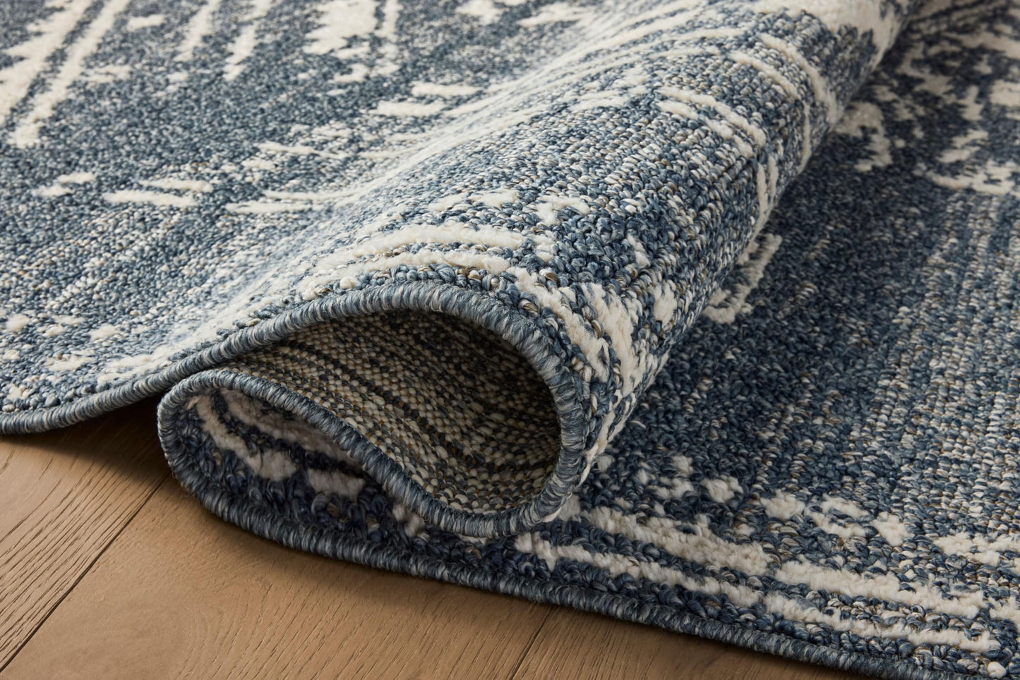 Loloi Magnolia Home by Joanna Gaines Gigi Collection GIG-03 Denim/Ivory 7'-10" x 10' Area Rug