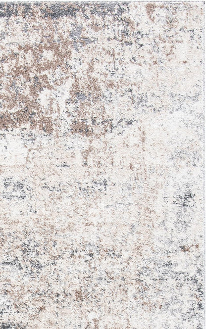 2' 4', (ASN705A) SAFAVIEH Aston Collection Accent Rug - x Ivory & Grey, Modern Abstract Design, Non-Shedding & Easy