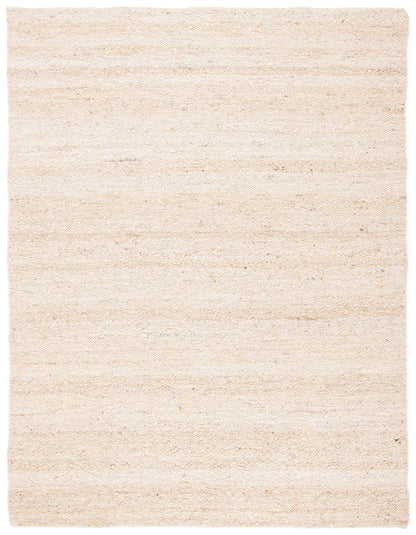 SAFAVIEH Area Rug 8x10 - Natura Collection - Large - Ivory, Handmade Wool, Ideal for Living Room, Bedroom, Dining Space (NAT263A)