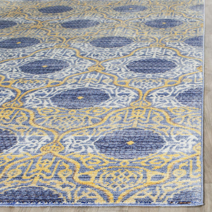 SAFAVIEH Valencia Collection Area Rug - 9' x 12', Lavender & Gold, Boho Chic Distressed Design, Non-Shedding & Easy Care, Ideal for High Traffic Areas in Living Room, Bedroom (VAL106L)