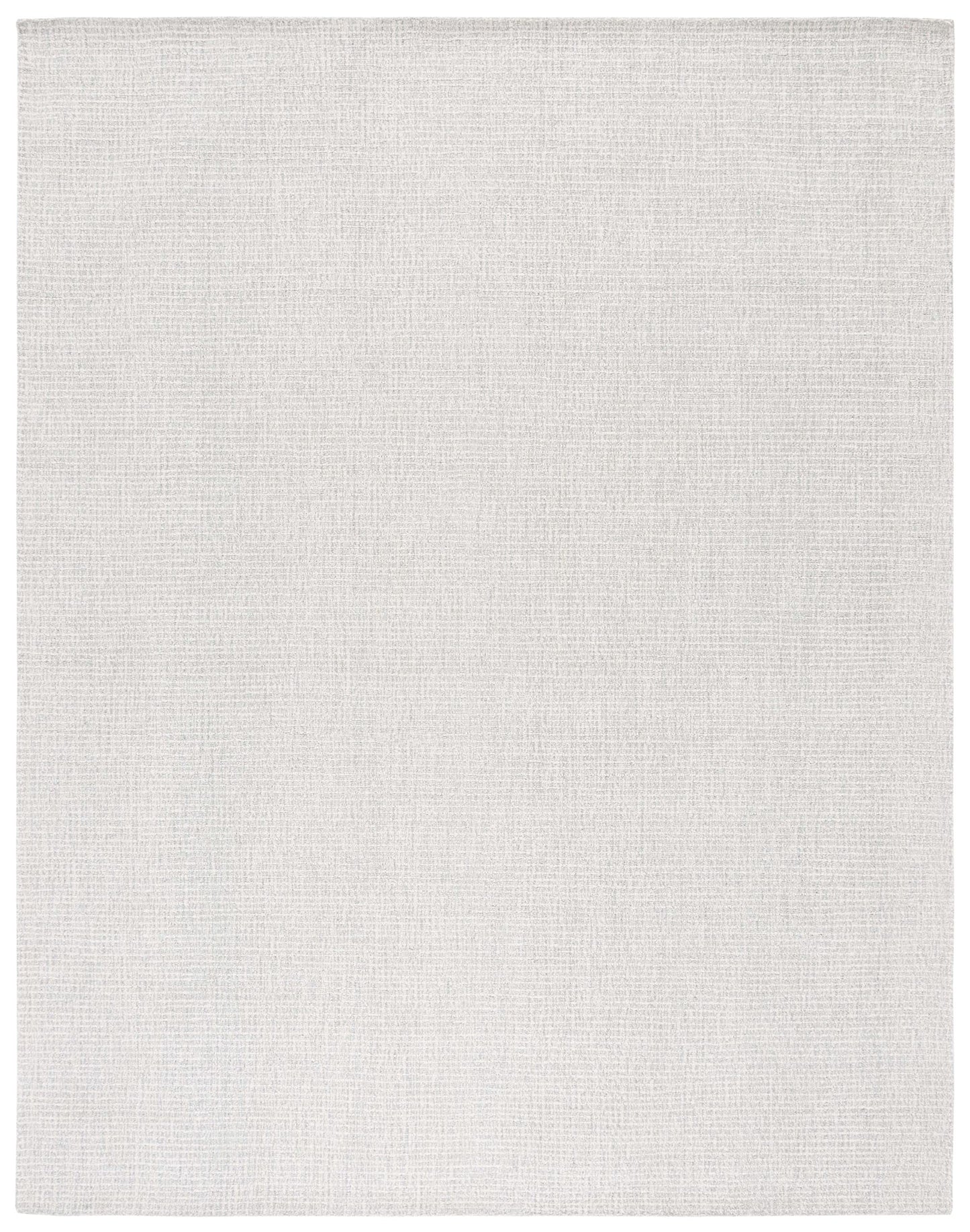 SAFAVIEH Abstract Collection Area Rug - 10' x 14', Light Grey & Ivory, Handmade Wool, Ideal for High Traffic Areas in Living Room, Bedroom (ABT468F)