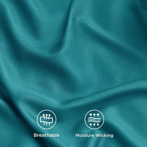 Bedsure Cooling Twin XL Sheets - Breathable Rayon from Bamboo | Soft & Silky Hotel Luxury Bedding in Turquoise