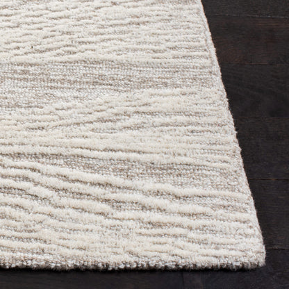 SAFAVIEH Metro Collection 8' x 10' NaturalIvory MET995A Handmade Premium Wool Living Room Dining Bedroom Area Rug