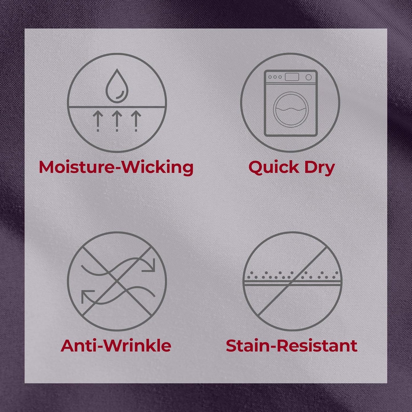 Mellanni Twin Sheets Set - 3 PC Luxury Bedding - Extra Soft, Cooling, Wrinkle & Stain Resistant | Purple