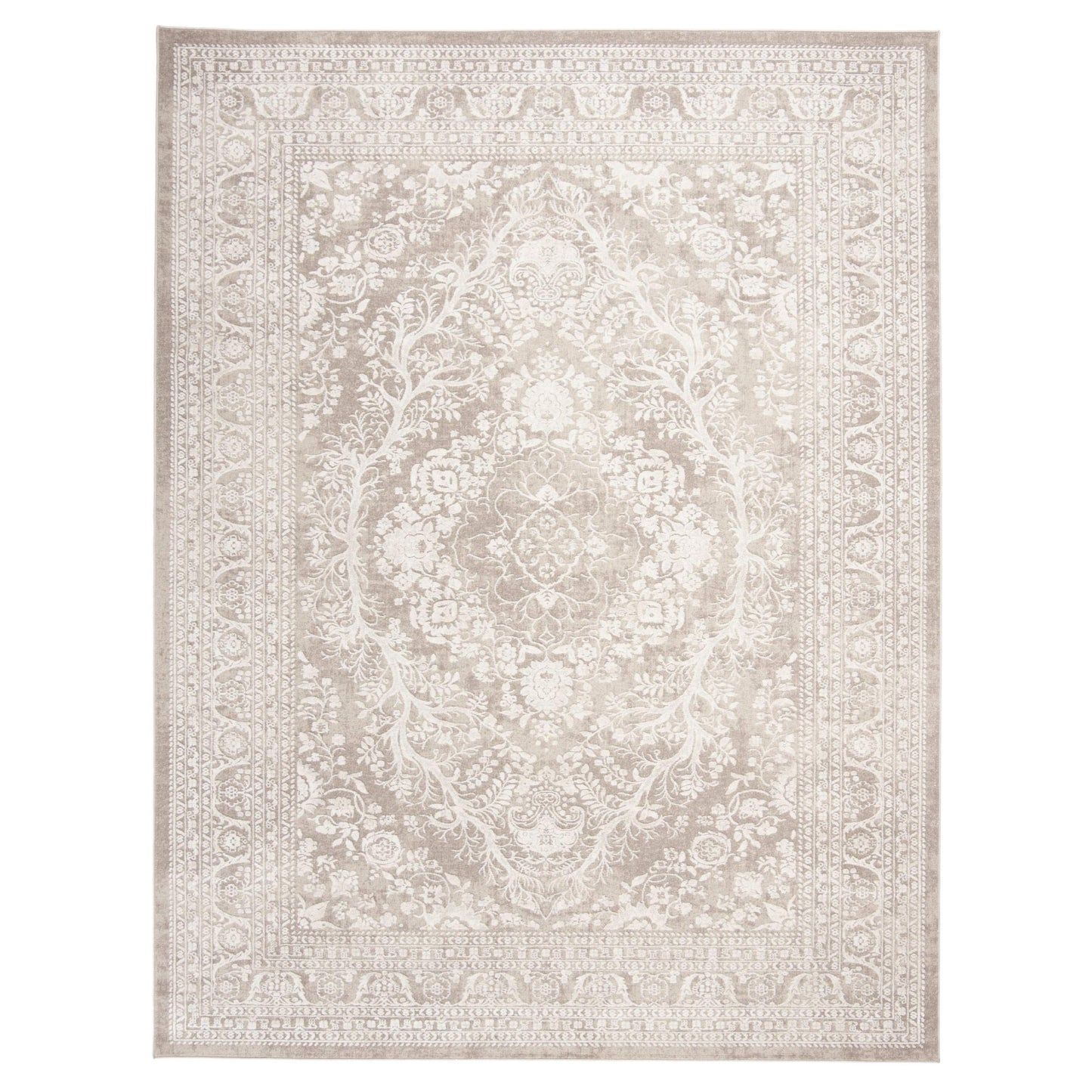 SAFAVIEH Area Rug 8x10 - Reflection Collection - Large - Beige & Cream, Non-Shedding & Easy Cleaning, Ideal for Living Room, Bedroom, Dining Space (RFT668A)