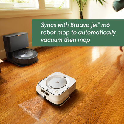 iRobot Roomba j7+ (7550) Self-Emptying Robot Vacuum – Uses PrecisionVision Navigation to Identify & Avoid Objects Like Socks, Shoes, & Pet Waste, Smart Mapping, Self-Empty for Up to 60 Days