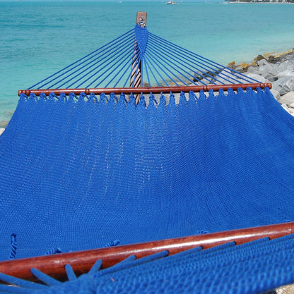 Jumbo Caribbean Hammock - 55 Inch - Soft-Spun Polyester - Dark Blue