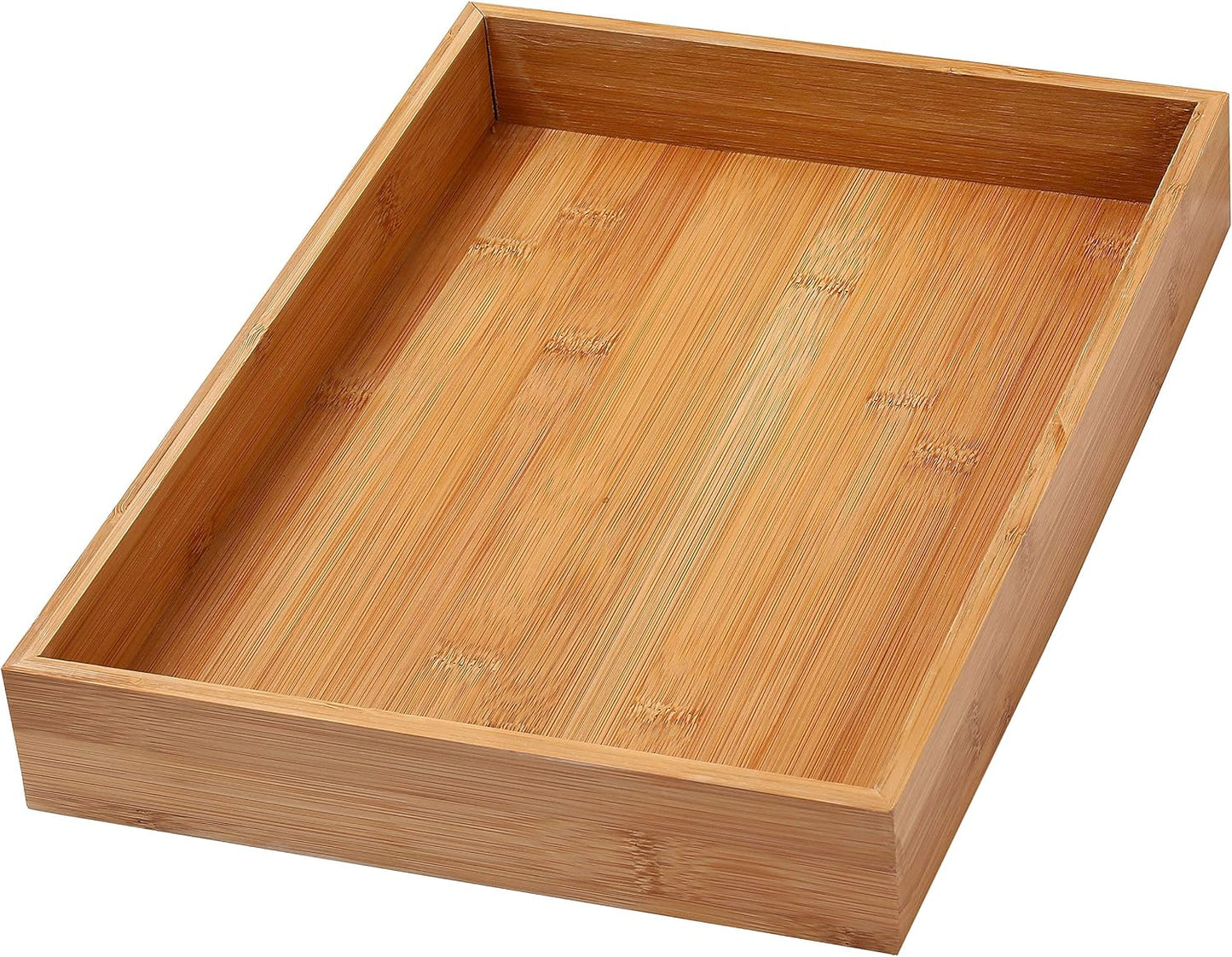 YBM Home & Kitchen Bamboo Drawer Organizer Box, 14"L x 10"W x 2"H, #319