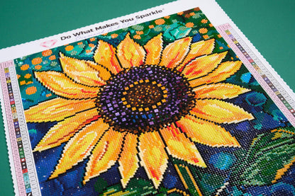 DIAMOND ART CLUB Golden Majesty Diamond Painting Kit, Fun DIY Crafts for Adults, Round Diamond Art Canvas, 13" x 17" (33 cm x 42.7 cm)