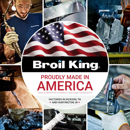 Broil King 677344 Baron S 490 Pro IR 4-Burner Pellet Ready Propane Gas Grill in Stainless Steel with Infrared Infrared Side Burner and Rear Rotisserie Burner