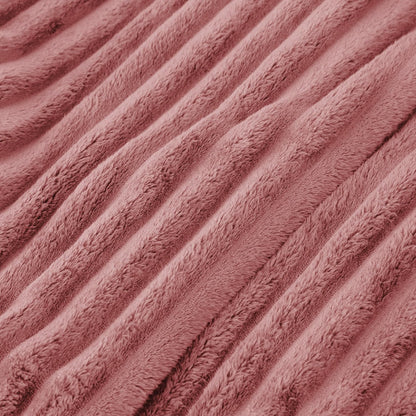Bedsure GentleSoft Twin Blanket - Cozy Dusty Pink Fleece Throw for Couch, 60x80 Inches
