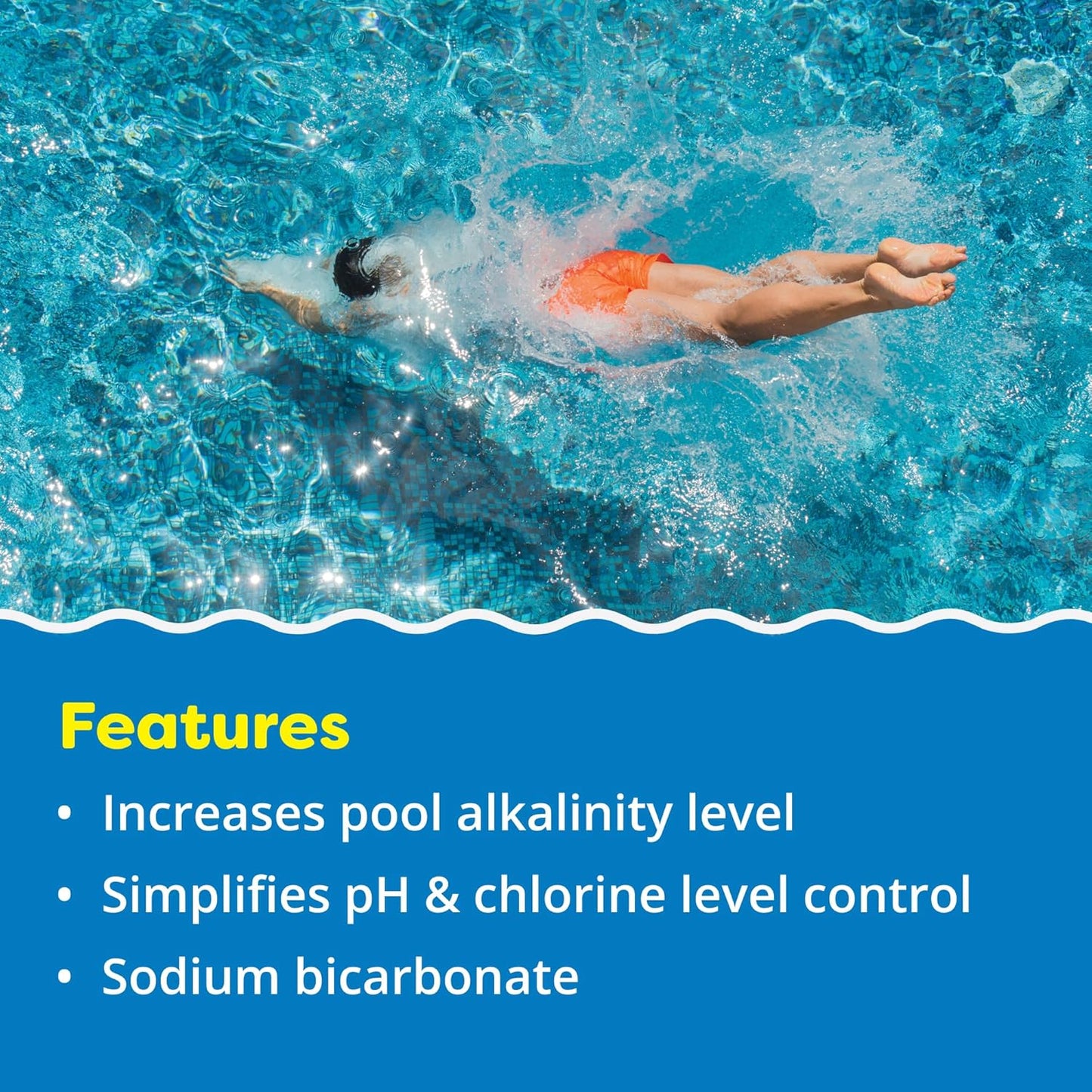 Swimming Swimming 100% 5 In The Swim Alkalinity Increaser for Pools - Raises Alkalinity and Balances pH Levels in Your