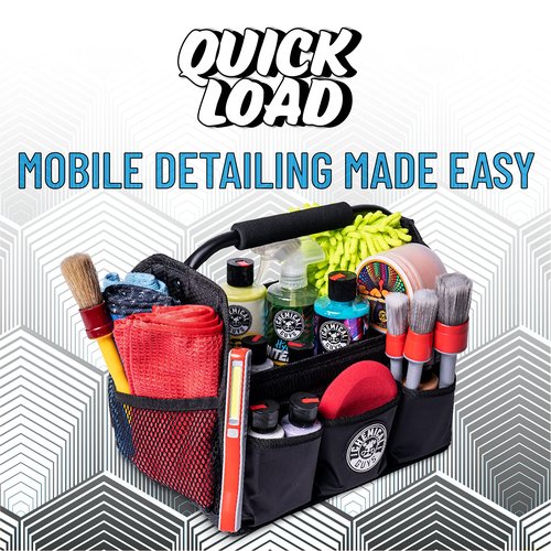 Chemical Guys Quick Load Collapsible Detailing Car Caddy Organizer & Storage – Portable Wash and Garage Organizer for Supplies, Tools and Accessories – Durable Black Design for Cars, Trucks & Home