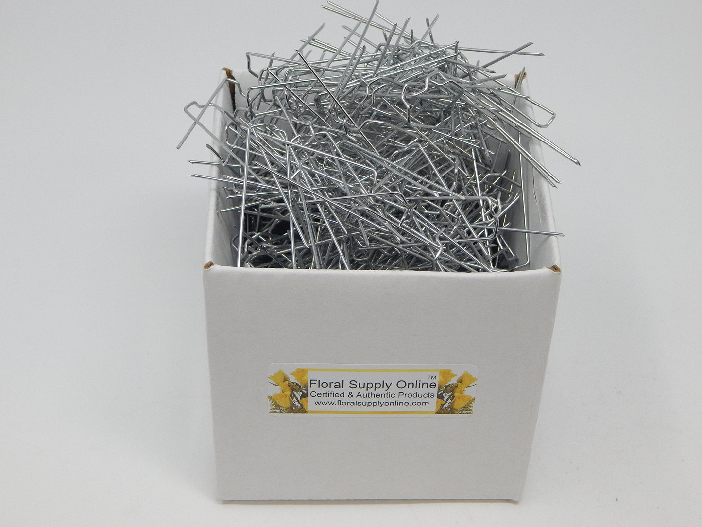 2 Inch Greening Pins (350 Count) - Floral Fern Pins for Straw Wreaths, Holiday Arrangements, & Craft Projects. Bulk Buy Quantities Available for Wholesale Prices