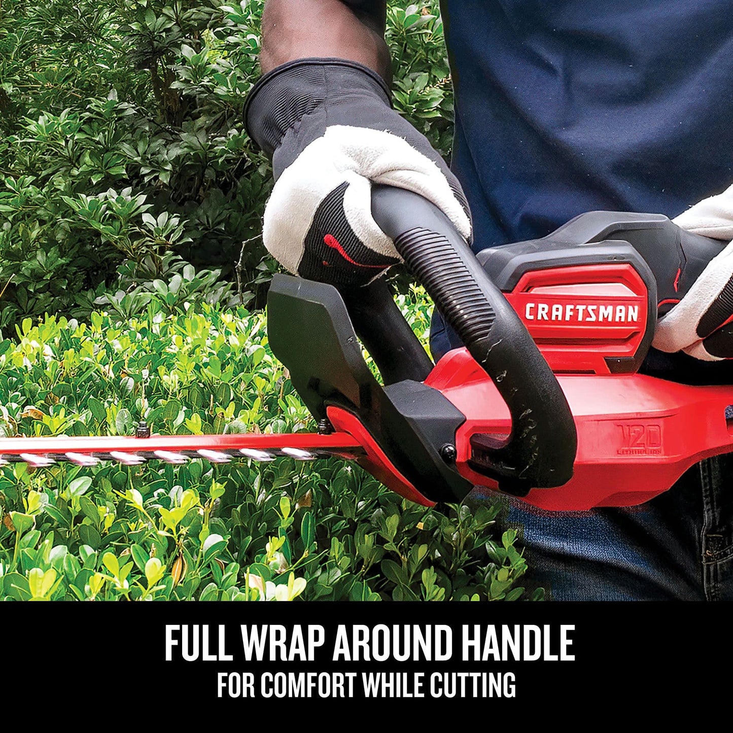 CRAFTSMAN V20 Cordless Hedge Trimmer, 22 inch, Bare Tool Only (CMCHTS820B)