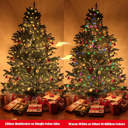 16.4 40 Smart Star Christmas Lights Indoor, FT LED USB Star Lights String, App & Remote Control, Timer Music Sync, Star