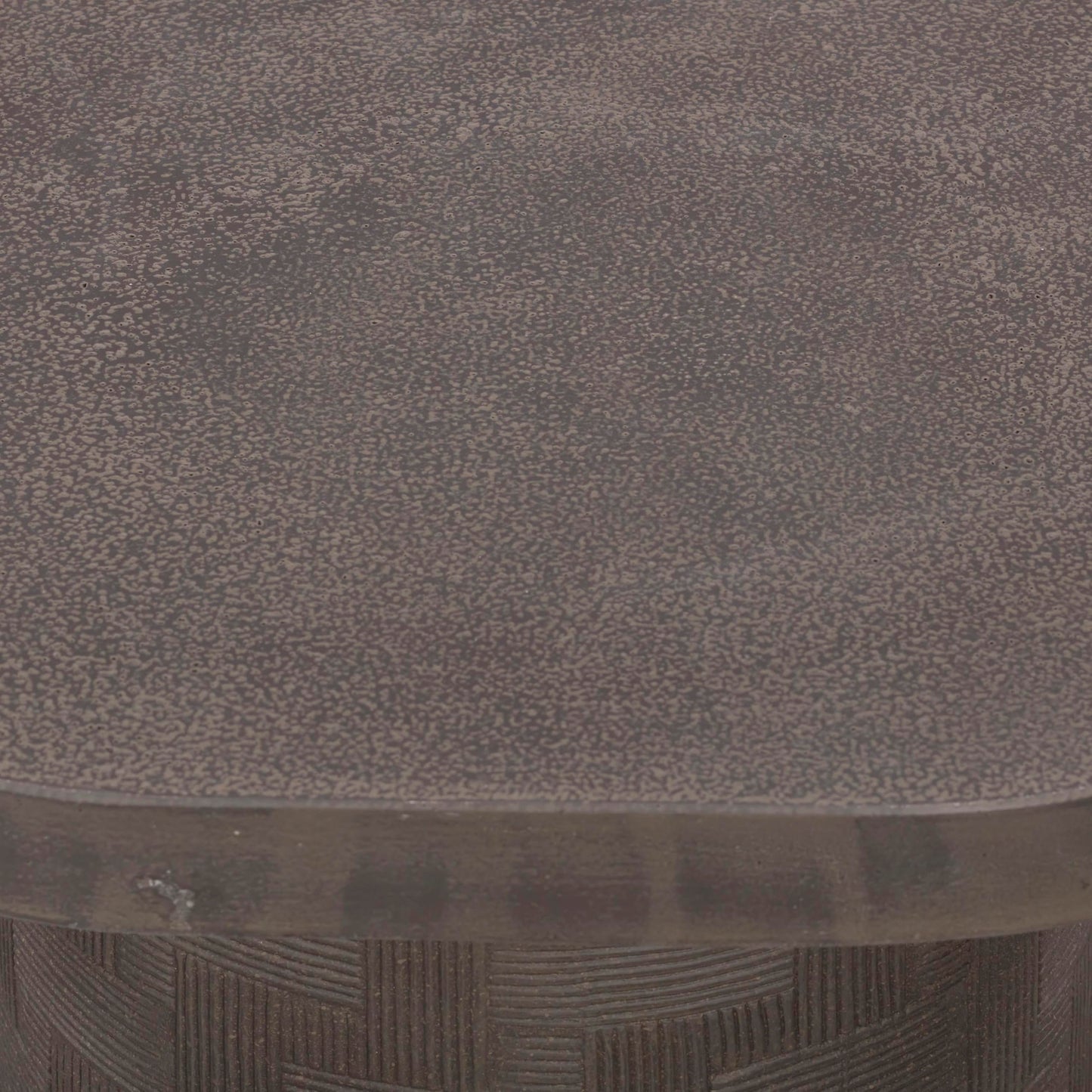 Tov Furniture Suraya Dark Umber Concrete Side Table