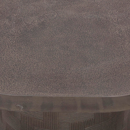 Tov Furniture Suraya Dark Umber Concrete Side Table