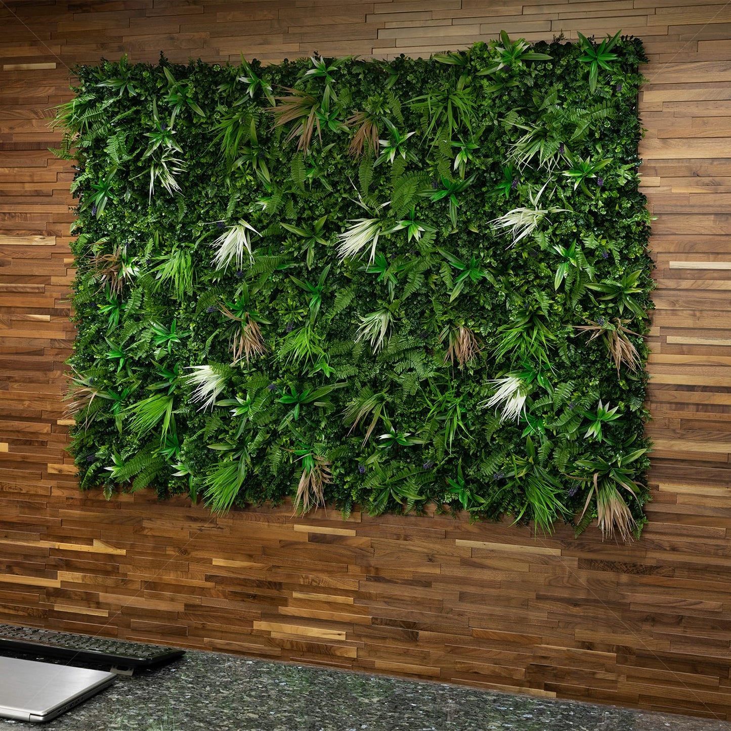 NatraHedge 20''X40'' Artificial Kauai Living Wall Grass Wall Decor, 5Pcs (28SqFt) Hedge Leaf Grass Panels for Indoor, Outdoor, Garden and Balcony Privacy Fence Screen