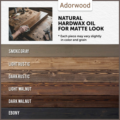 Adorwood Handmade Fireplace Mantel Shelf, Extra Wide Rustic Wood Mantles for Over Fireplace, Wall Mounted Floating Mantel Shelves for Living Room Decor (Smoke Gray, 60 inches