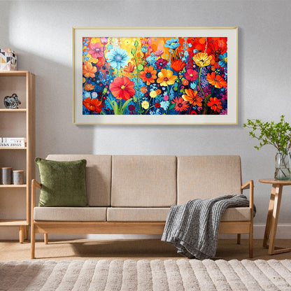 JOOZ Diamond Painting Kits for Adults - DIY 5D Large Diamond Art Kits for Adults Flowers, Full Drill Diamond Art Flowers Kit, Gem Art Kits for Home Wall Decor (27.5 X 15.7 Inch)