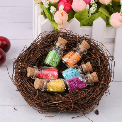 MaxMau 100pcs Tiny Jars with Corks 3ml Cute Little Bottles Cork Stoppers Small Clear Glass Bottles Mini Vials for Crafts Project Party Favors