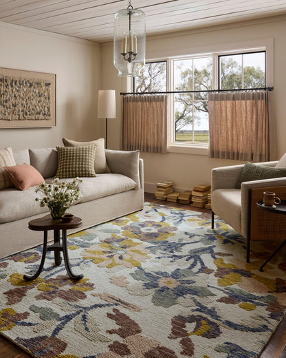 Loloi Tilly Collection TIL-03 Bone/Multi 7'-9" x 9'-9" Area Rug