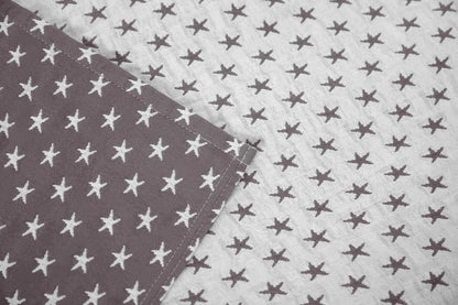 Sterling Creek Dawson Star Muslin Blanket Twin Three Layers Lightweight Breathable Cotton Gauzy Blanket for Adults, All
