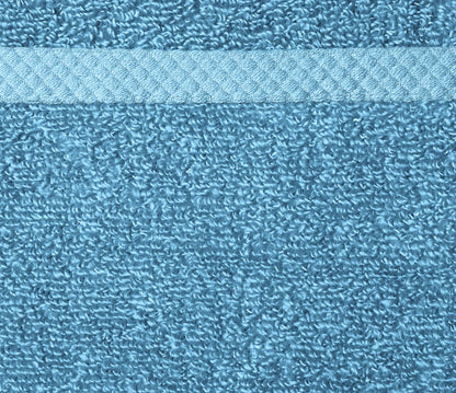 12" 12", 12-Pack, Amazon Basics Soft Cotton Washcloths, Quick-Dry, x Lake Blue