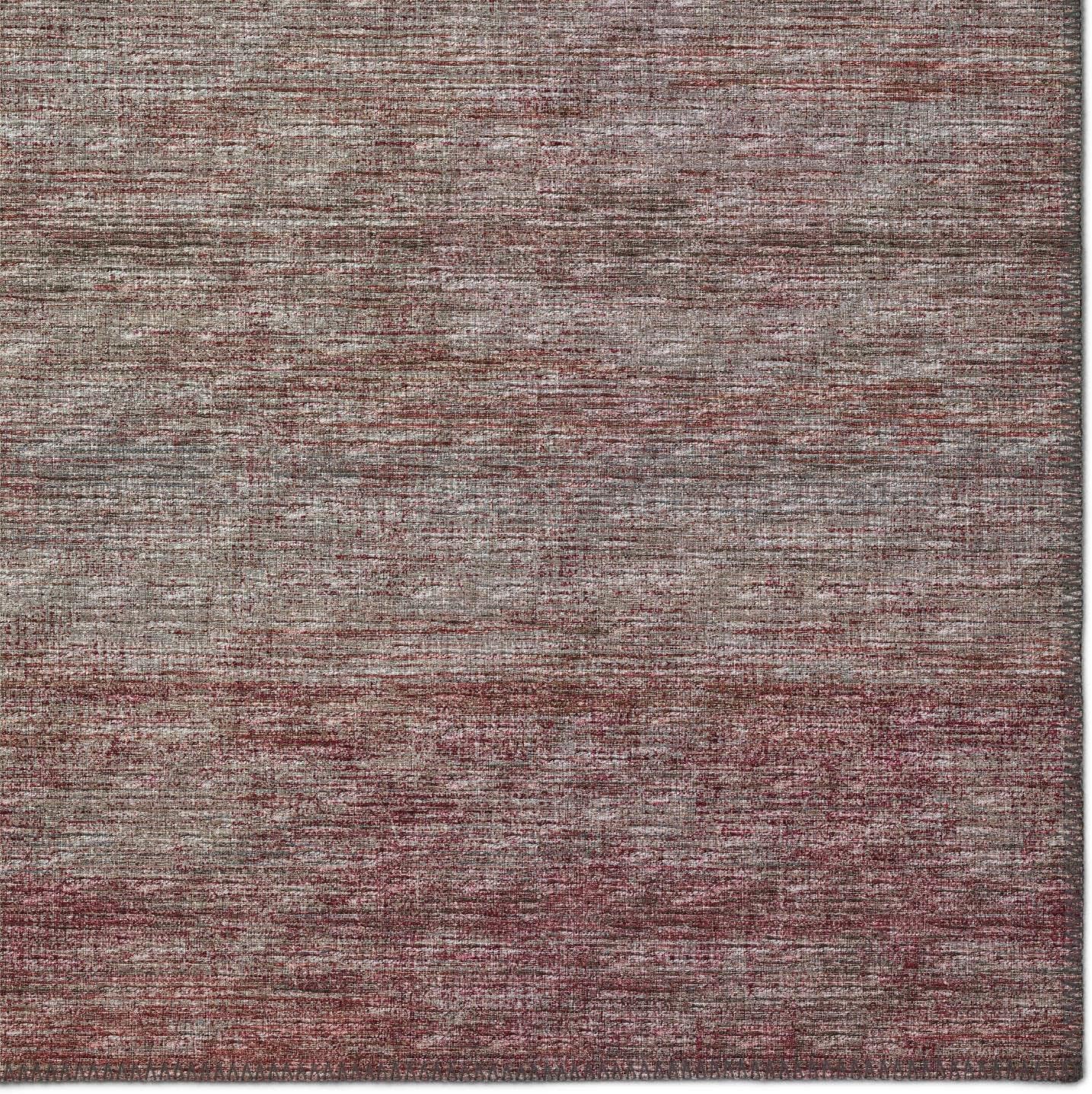 Marston 1'8" x 2'6" Transitional Burgundy Area Rug, Stain Resistant, Machine Washable, Non-Shedding for Bedroom, Living