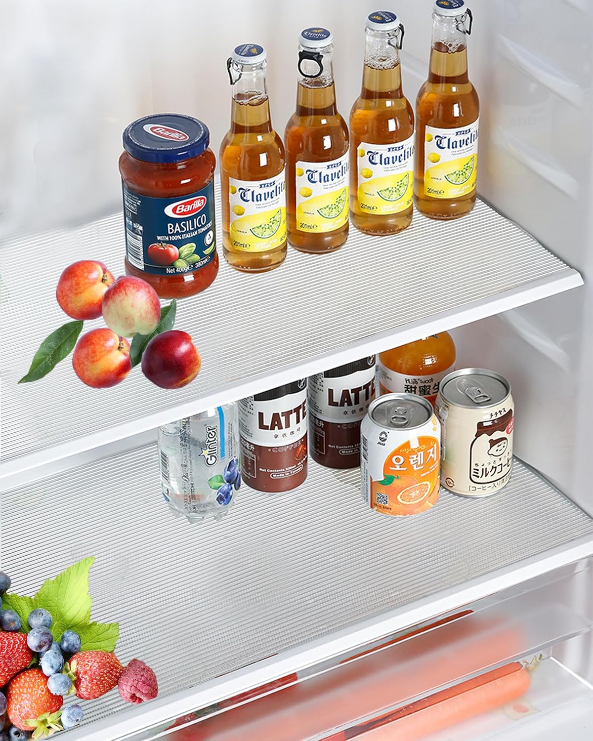 Shelf Liners for Kitchen Cabinets, 15 Inch Wide X 20 Ft Non-Slip Waterproof Clear Liner for Cupboard