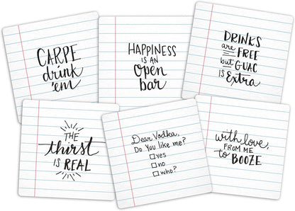 Fred & Friends NOTED Coasters, Set of 6