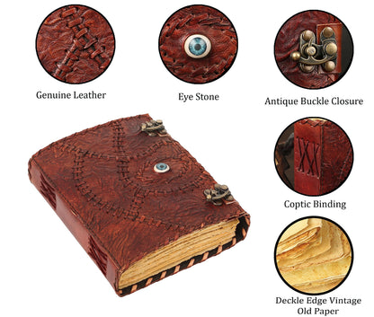 ULCH Hocus Pocus Book of Spells Hocus Pocus Decor Hocus Pocus Halloween Decorations Book of Shadows and Spell Book with Lock Witch Decor And Perfect for Spooky Gifts And Spooky Decor 8 x6 Inches