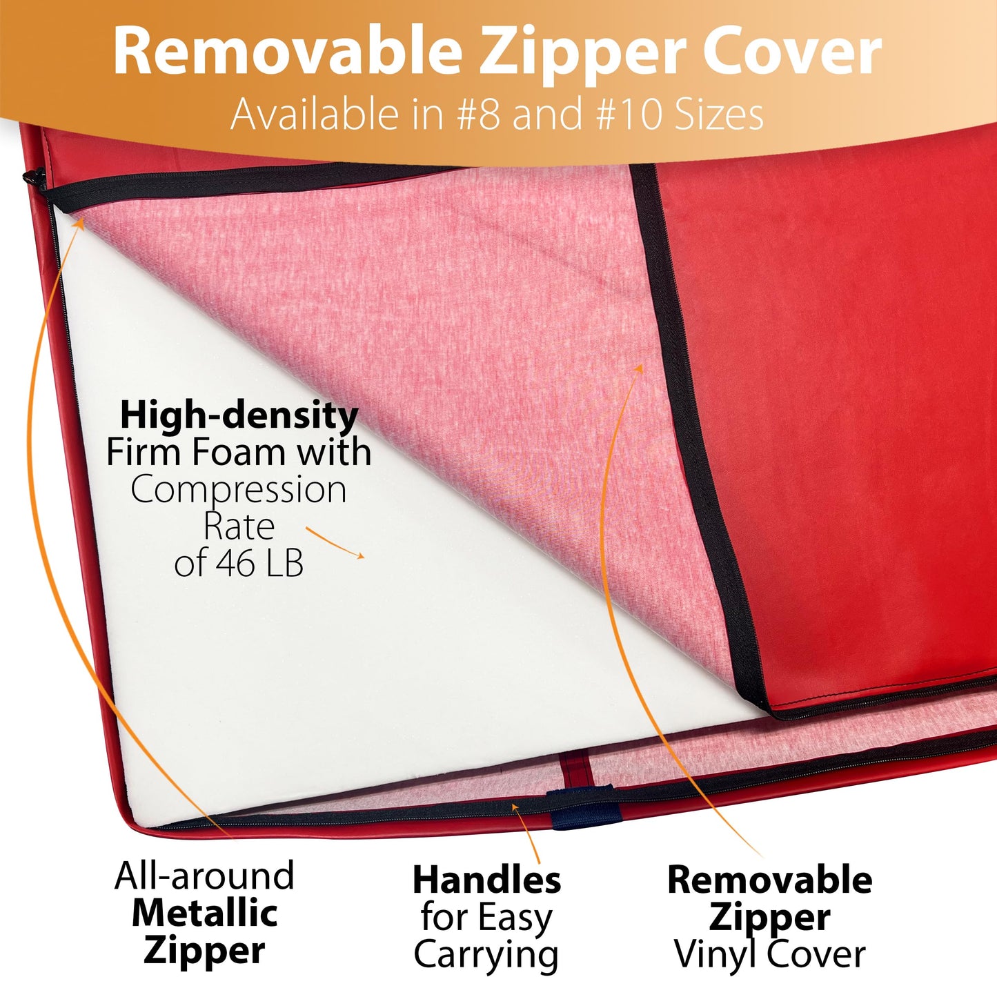 Foamma Gymnastics Mat for Kids & Adults, 4" Thick, 4 ft x 6 ft, Red – High-Density Landing Mat with Waterproof Cover, Ideal for Tumbling, Wrestling & Gymnastics Equipment for Indoor/Outdoor Use