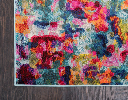 Unique Loom Chromatic Collection Area Rug - Champagne (10' x 14' 1" Rectangle Multi/Blue)