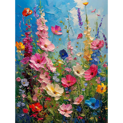 Hutarosl Wild Flowers Paint by Numbers Kits for Adults - Flowers Paint by Number Adult,Flower Canvas Paint by Numbers for Adults,DIY Oil Painting Kits for Gifts Home Decor 16x20in