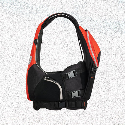 Astral Bowen Life Jacket - Lightweight USCG Type III PFD Adult Life Vest for Fishing, Touring, SUP, & Whitewater - Fire Orange - Small/Medium