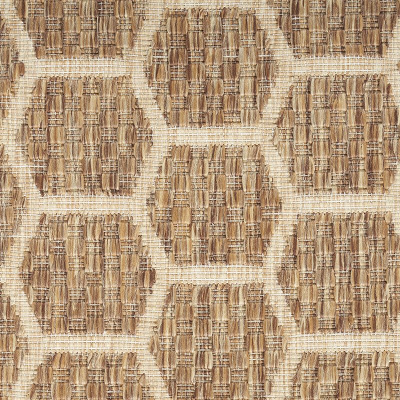 Nourison Home Reversible Indoor Outdoor Natural 4' x 6' Area Rug - Easy Clean, Non Shedding, Bed Room, Living Room, Dining Room, Kitchen (4' x 6')