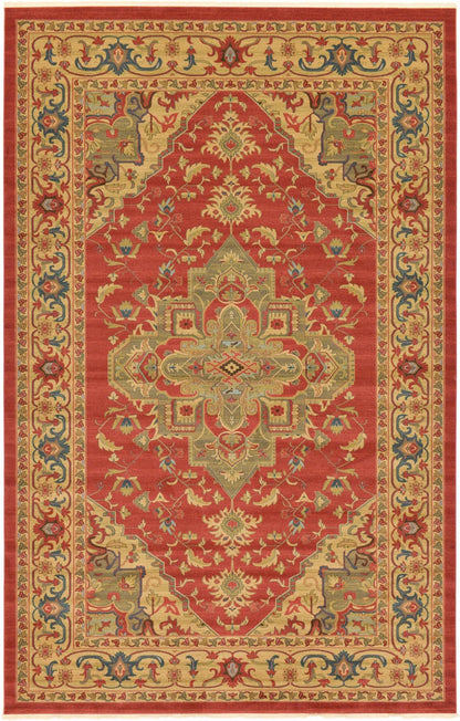 Unique Loom Sahand Collection Area Rug - Arsaces (10' 6" x 16' 5" Rectangle, Red/ Brown)