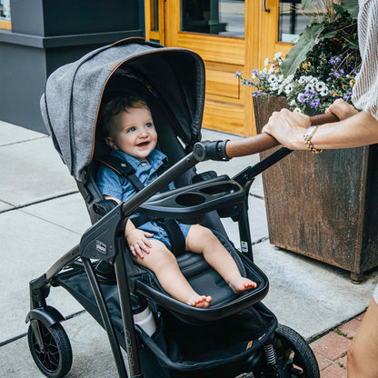 Chicco Corso Primo Modular Quick-Fold Stroller with Infant Car Seat Adapter, for Newborns and Toddlers, Summit/Grey